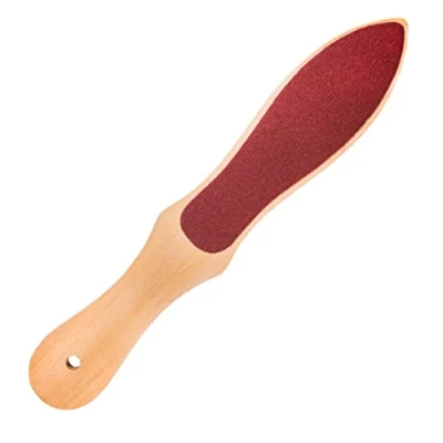 Afbeelding van BeautyTools Pedicure Eeltverwijderaar Houten Voetvijl / Voetrasp Voor Callus Eelt en Harde Huid Rood Dubbelzijdige (Grove fijne kant) (28 cm) (NF 2250)