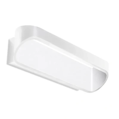 Afbeelding van LEDS C4 Oval LED wandlamp in wit