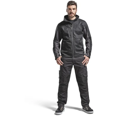 Afbeelding van Blaklader Service Werkbroek met stretch 1495 1330 Mannen Zwart/Donkergrijs 66