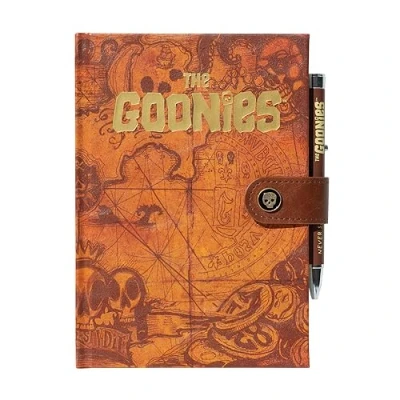 Afbeelding van Grupo Erik A5 Premium notitieboek The Goonies, Treasure map Wit Gestippeld witte pagina&#039;s Bullet journal Inclusief projector pen