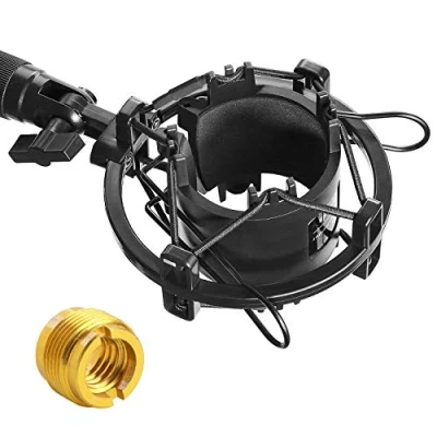 Afbeelding van YOUSHARES AT2020 Shock Mount Microfoon Shockmount vermindert trillingsgeluid en verbetert de opnamekwaliteit voor Audio Technica AT2020USB+ AT2035 ATR2500 condensatormicrofoon door