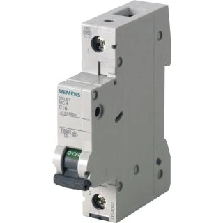 Afbeelding van Siemens circuit breaker 230 400v 6ka 1pole c 0 5a 5sl6105 7