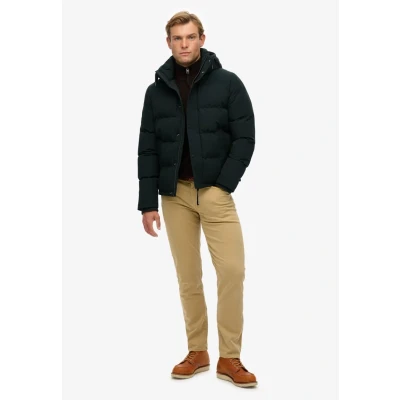 Afbeelding van Superdry Everest Hooded Puffer Winterjas, Heren, Maat: Medium, Cedar dark green