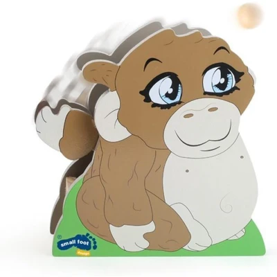 Afbeelding van Small Foot Katapult Aap Hout 17 Cm Bruin