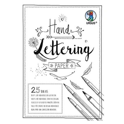 Afbeelding van Handlettering Papier Wit, A5/200grs, 25 vel