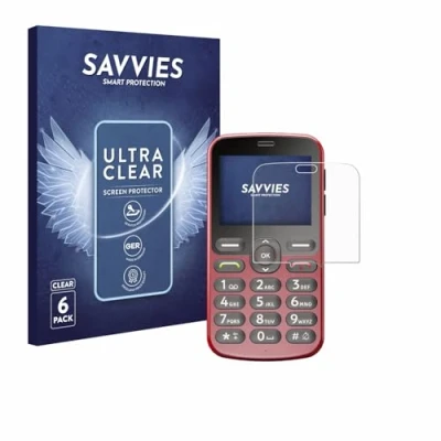Afbeelding van Savvies (6 Stuks) Schermbeschermer voor Doro 1880 Screen Protector Ultra Transparant