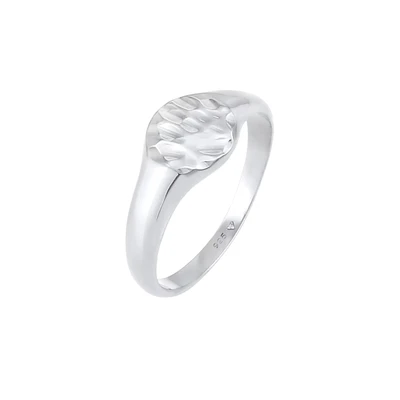 Afbeelding van Elli Vintage Basic Design Ring, Dames, Maat: 54, Silber