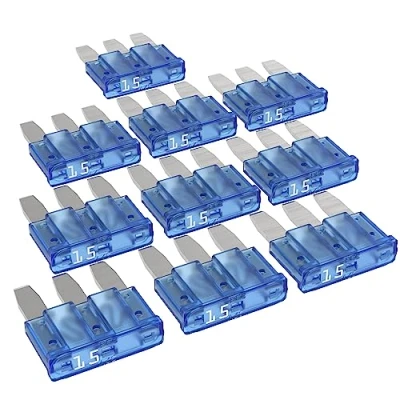 Afbeelding van AUPROTEC Micro 3 autozekeringen platte steekzekeringen MikrOTO III 5A 15A selectie: ampère blauw, 10 stuks