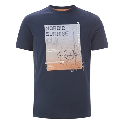 Afbeelding van Jan Vanderstorm T shirt ARNOHELD Plus Size donkerblauw