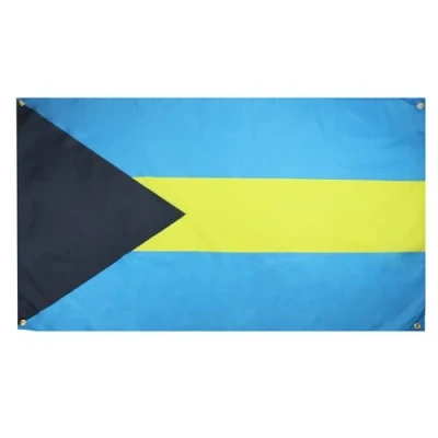 Afbeelding van AZ FLAG Vlag Bahama&#039;s 150 x 90 cm met 4 ogen, paviljoen voor balkon of muur