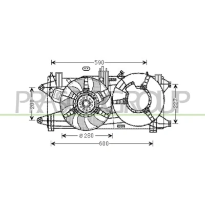 Afbeelding van Koelventilatorwiel PRASCO FT909F006