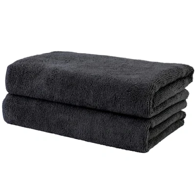 Afbeelding van POLYTE Professionele sneldrogende pluisvrije microvezel haardrogende salonhanddoek, 20 x 40 inch, 2 stuks