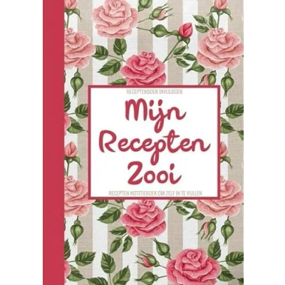 Afbeelding van Receptenboek Invulboek Mijn Recepten Zooi Notitieboek Om Zelf in Te Vullen