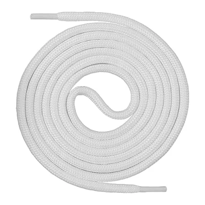 Afbeelding van Mount Swiss Ronde premium veters voor werkschoenen, wandelschoenen en trekkingschoenen polyester ø 4,5 mm zeer scheurvast kleur: wit, lengte: 110 cm.