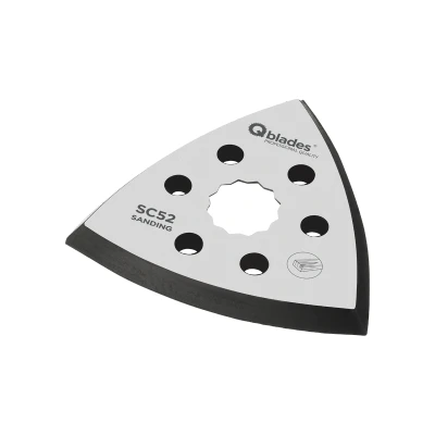 Afbeelding van Qblades SC52 multitool Schuurvoet Driehoek geperforeerd 93mm (SuperCut) per 2 stuks