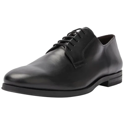 Afbeelding van Geox U Decio Veterschoenen, Heren, Maat: 45, Black Leer