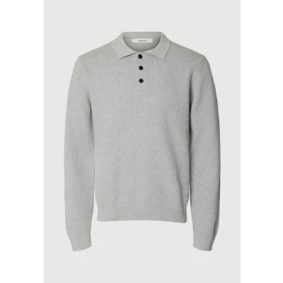 Afbeelding van Selected Homme Slhdane Structure Trui, Heren, Maat: Large, Light grey melange