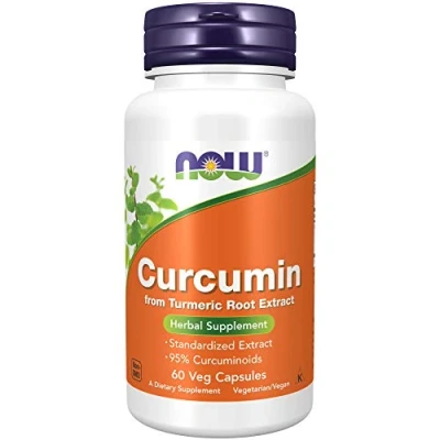 Afbeelding van Now Foods Turmeric Curcumin Extract 60v capsules