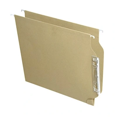 Afbeelding van Hanging folder FADE Label met naam Vizier Transparant Bruin A4 Fiches (25 Stuks)