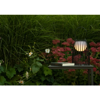 Afbeelding van Lucide FJARA Tafellamp Buiten Ø 17,5 cm LED Dimb. 1x0,3W 3200K IP44 Zwart