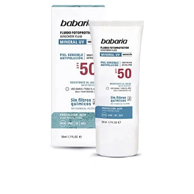 Afbeelding van Zonnebrand Lotion Babaria Solar Mineral UV Spf 50 (50 ml)