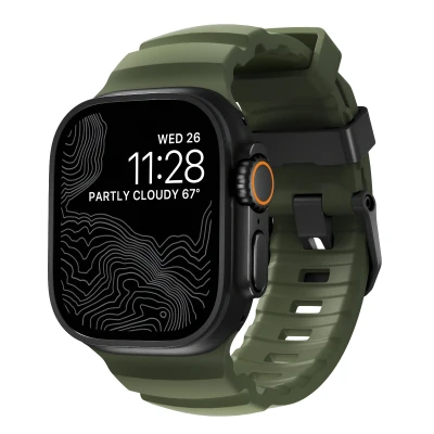 Afbeelding van Nomad Rocky Point Band 42/44/45/49mm Forest/Black