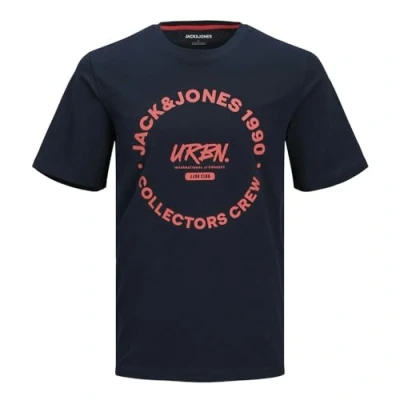 Afbeelding van Jack &amp; Jones T shirt Jjsimon Tee Ss Crew Neck 12269280 Skyp Captain/big Mannen Maat S