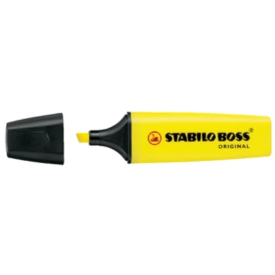 Afbeelding van STABILO BOSS ORIGINAL markeerstift fluorescerend geel (2 stuks)