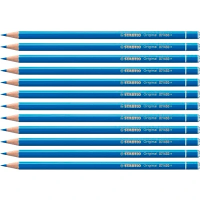 Afbeelding van Premium kleurpotlood STABILO Original 12 stuks cyaanblauw