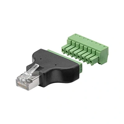 Afbeelding van RJ45 (m) schroef connector voor U/UTP / F/UTP S/FTP CAT5e CAT6 netwerkkabel per stuk