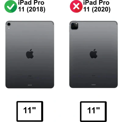 Afbeelding van Tablet hoes geschikt voor Apple iPad Pro 11 (2018) Dux Ducis Osom Tri Fold Book Case Series Rood
