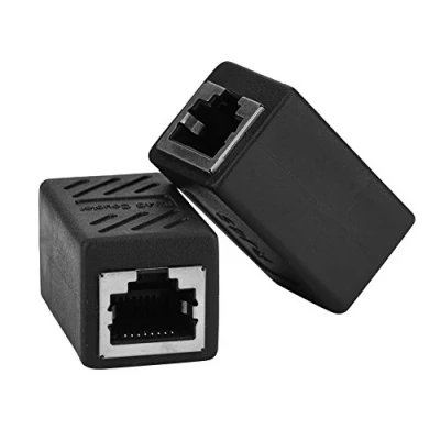 Afbeelding van 2PCS RJ45 Netwerk LAN Adapter Koppeling Ethernet Extender Vrouwelijke naar Connector