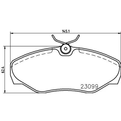 Afbeelding van Remblokkenset, schijfrem HELLA PAGID 8DB 355 011 091