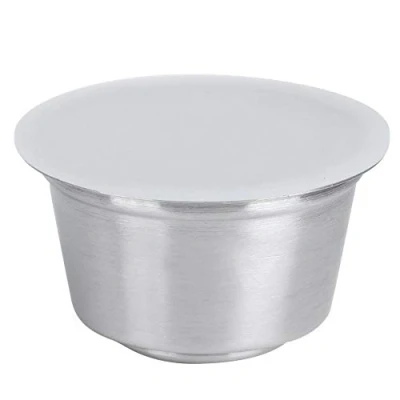 Afbeelding van Roestvrijstalen herbruikbare capsules Navulbare Crema koffiecapsules Pods Cup Geschikt voor Dolce Gusto koffiezetapparaat(Wit)