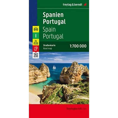 Afbeelding van F&amp;B Spanje Portugal 2 zijdig: Wegenkaart 1:700 000: AK 0515