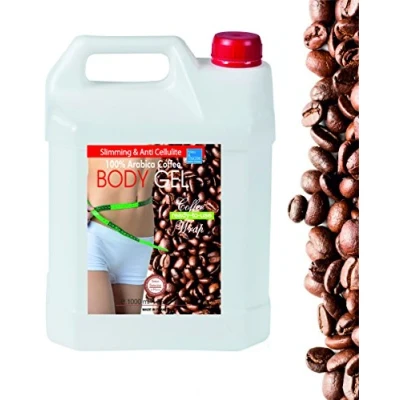 Afbeelding van Verstevigende en anti cellulitisgel met cafeïne algen 1000 ml 1 L Intensieve, krachtige lichaamsvormende behandeling (benen, buik, billen) voor 6x + stevige strakke huid
