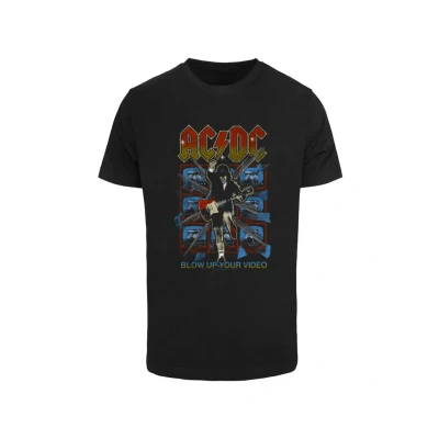 Afbeelding van Merchcode ACDC BLOW UP YOUR Video Tshirt print, Heren, Maat: XS, Black