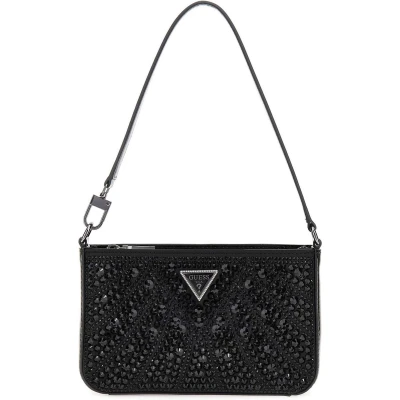 Afbeelding van Guess Beauvoir MINI TOP ZIP BAG Handtas, Dames, Maat: One Size, Black