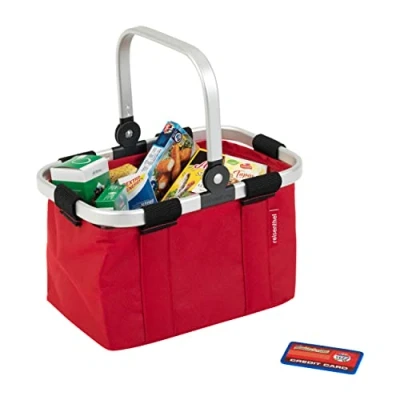 Afbeelding van Theo Klein 9619 reisenthel Winkelmand &quot;carrybag mini&quot; I Mand met accessoiredoosjes voor de winkel Speelgoed kinderen vanaf 3 jaar