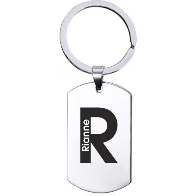 Afbeelding van Naamkado Rianne RVS Sleutelhanger