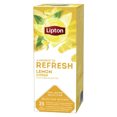Afbeelding van Lipton Refresh Lemon doos 25 theezakjes
