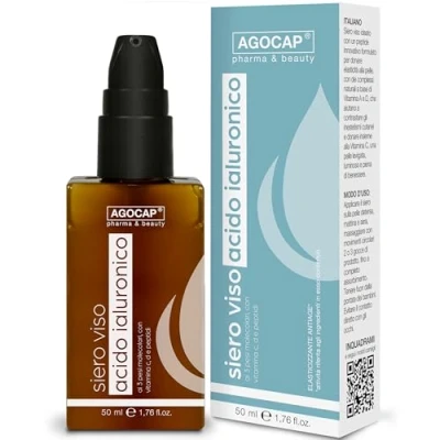 Afbeelding van Hyaluronzuur gezichtsserum 3 moleculaire gewichten met Vitamine C en D, collageen retinol. Hydraterend stralend anti rimpel serum voor dames heren 60 ml