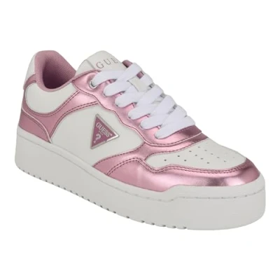 Afbeelding van GUESS Dames Miram Sneaker, M US, Wit Roze 143, 37 EU