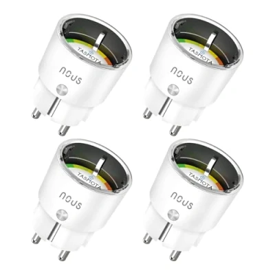 Afbeelding van NOUS A1T Presa Intelligente Tasmota, compatibel met Alexa, Google Home, Home Assistant, Tuya, Domotica Casa con Monitoraggio Energetico, Prese WiFi Smart via Domotica, 2.4G