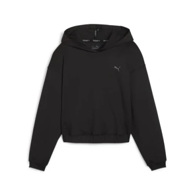 Afbeelding van Puma Studio Foundations Hoody Longsleeve, Dames, Maat: Large, Black