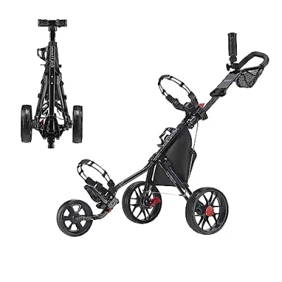 Afbeelding van Caddytek CaddyLite 11.5 V3 3 Wiel Golf Push Cart Lichtgewicht, gemakkelijk te vouwen