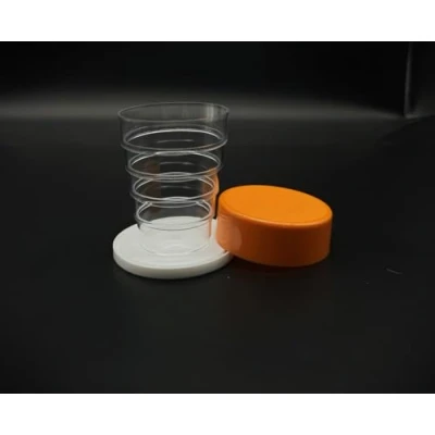 Afbeelding van Kimmel Originele opvouwbare beker met spiegel voor picknick, reizen, huishouden, vouwbeker, tandenborstelbeker, outdoor, wandelen, kamperen