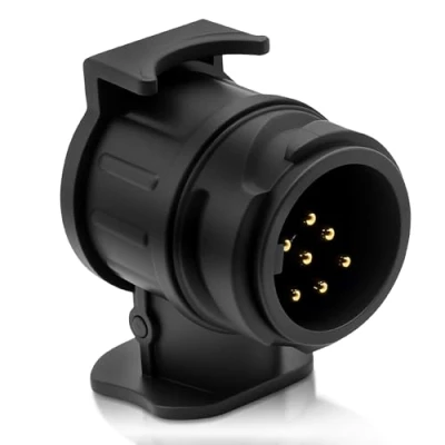 Afbeelding van YESLUSY adapter 13 naar 7 polig, 12 V voor aanhangerstopcontact van pins, waterdicht, auto, camper, trekhaak, fietsendrager