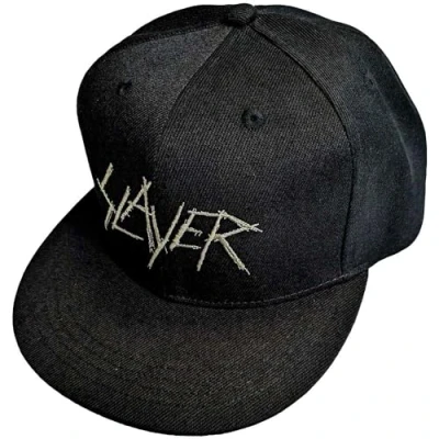 Afbeelding van Slayer Scratchy Logo Snapback Pet Zwart