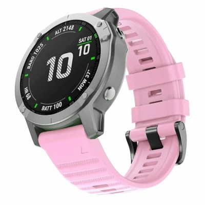 Afbeelding van Siliconen bandje Roze Garmin Quatix 7X / 6X &amp; Tactix 7 (pro)